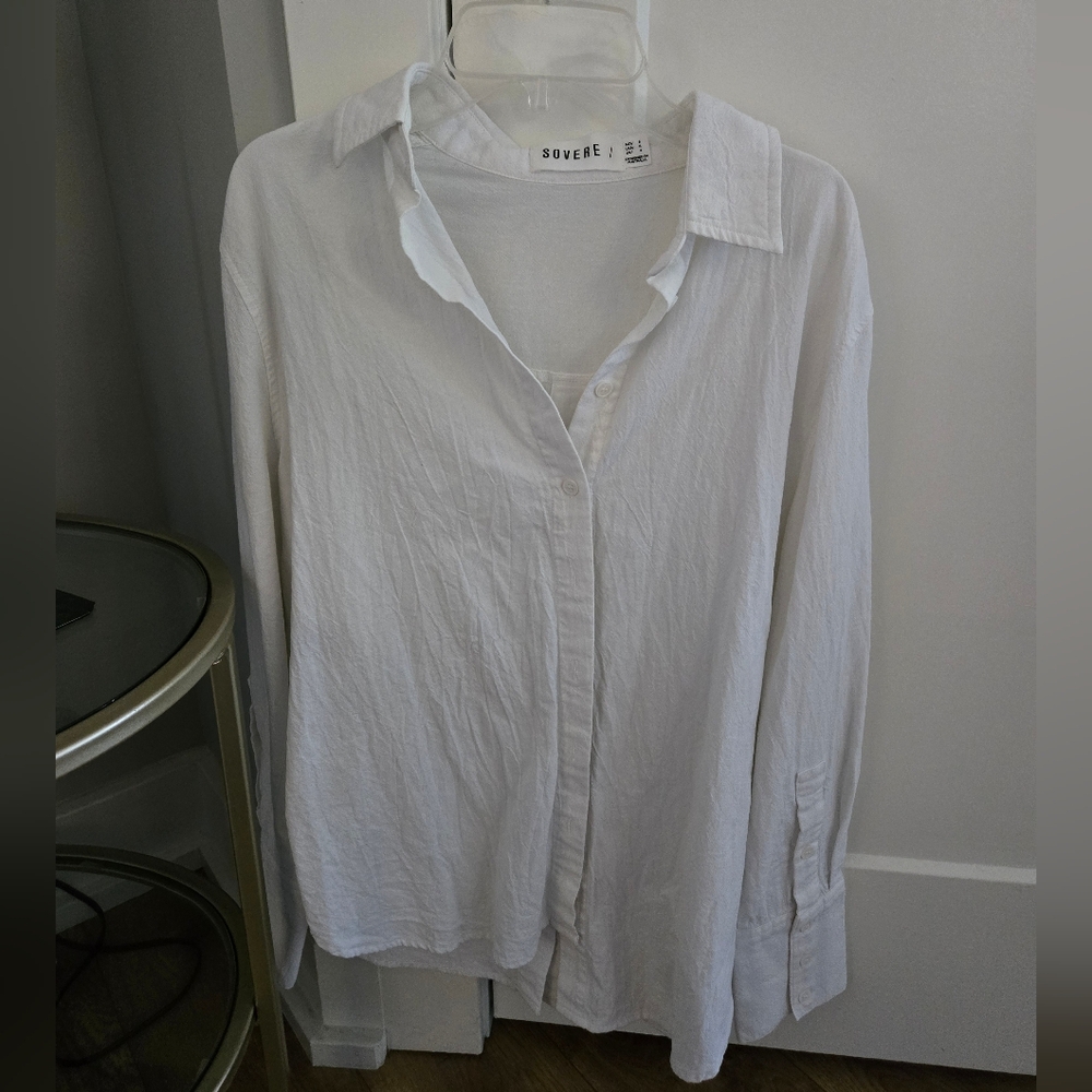 Sovere Button Down Top, Size Small